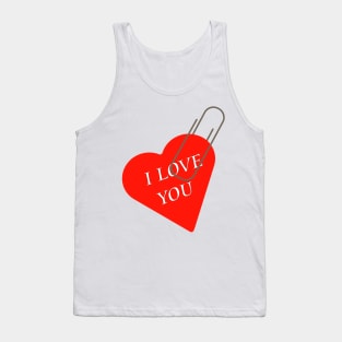 I love you, heart for lovers, valentines, love Tank Top